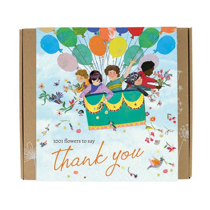 Confezione regalo ecologica con 9 Blossombs - Grazie per la vendita all'ingrosso da parte di Blossombs