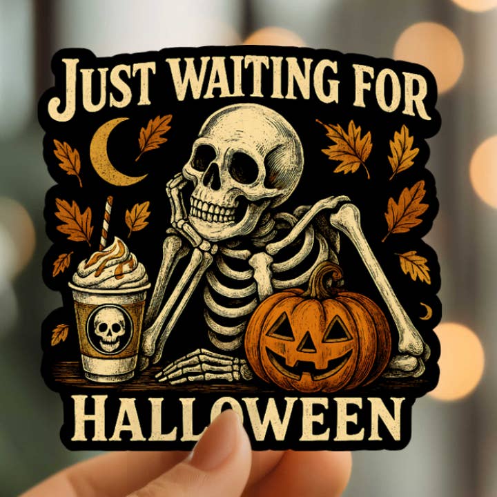 Autocollant en vinyle en attente d'Halloween pour la vente par Mystical Monkey Toes