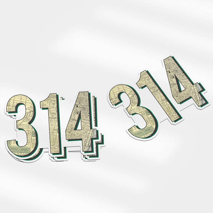 Paperfinch Design - Wholesale Sticker - 262 - Milwaukee Wisconsin Area Code vinyl sticker