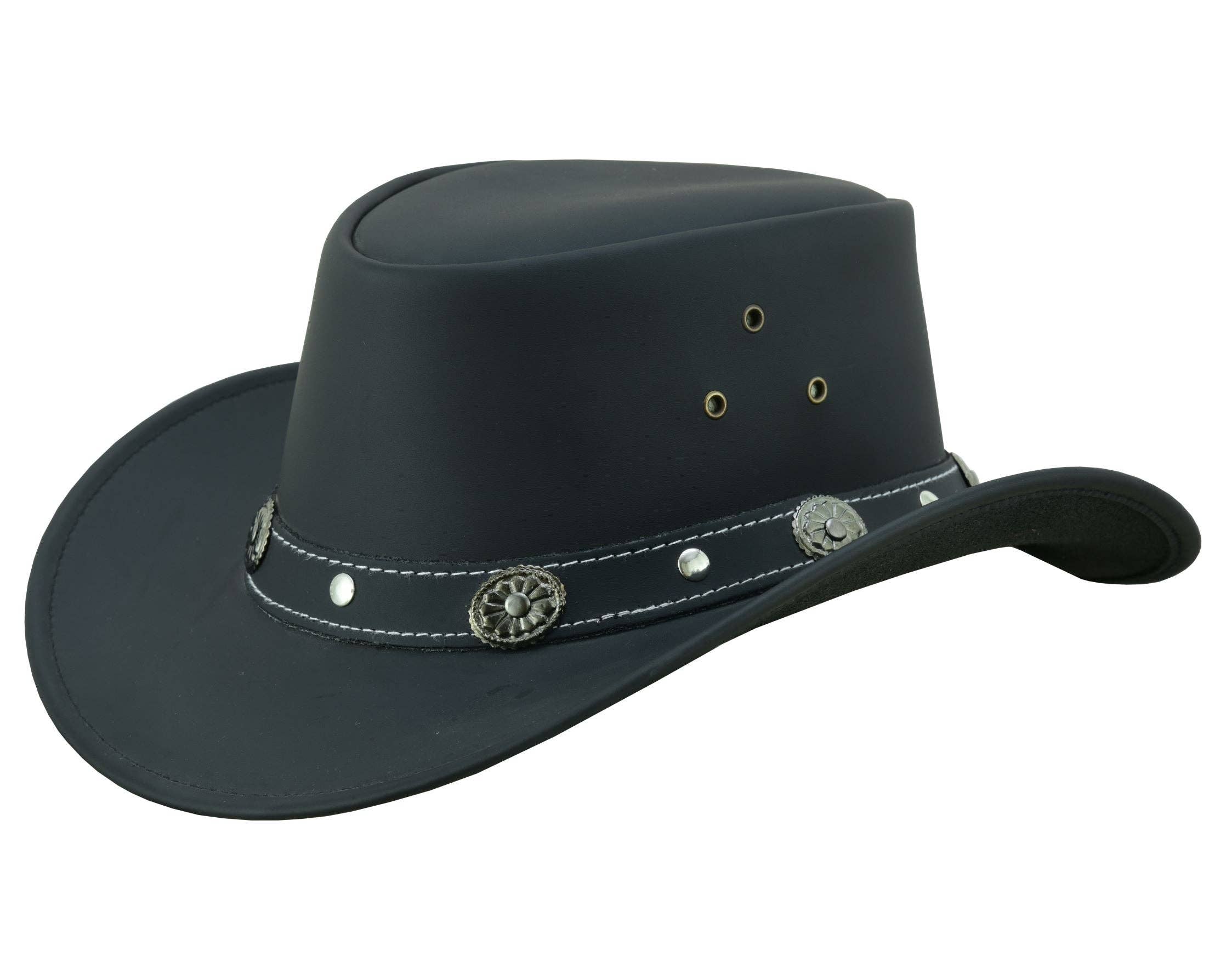 Lesa collection inc - Wholesale Cowboy Hat - Unisex - Capri Leather Hat Water Resistant Leather Cowboy  Western Ha9
