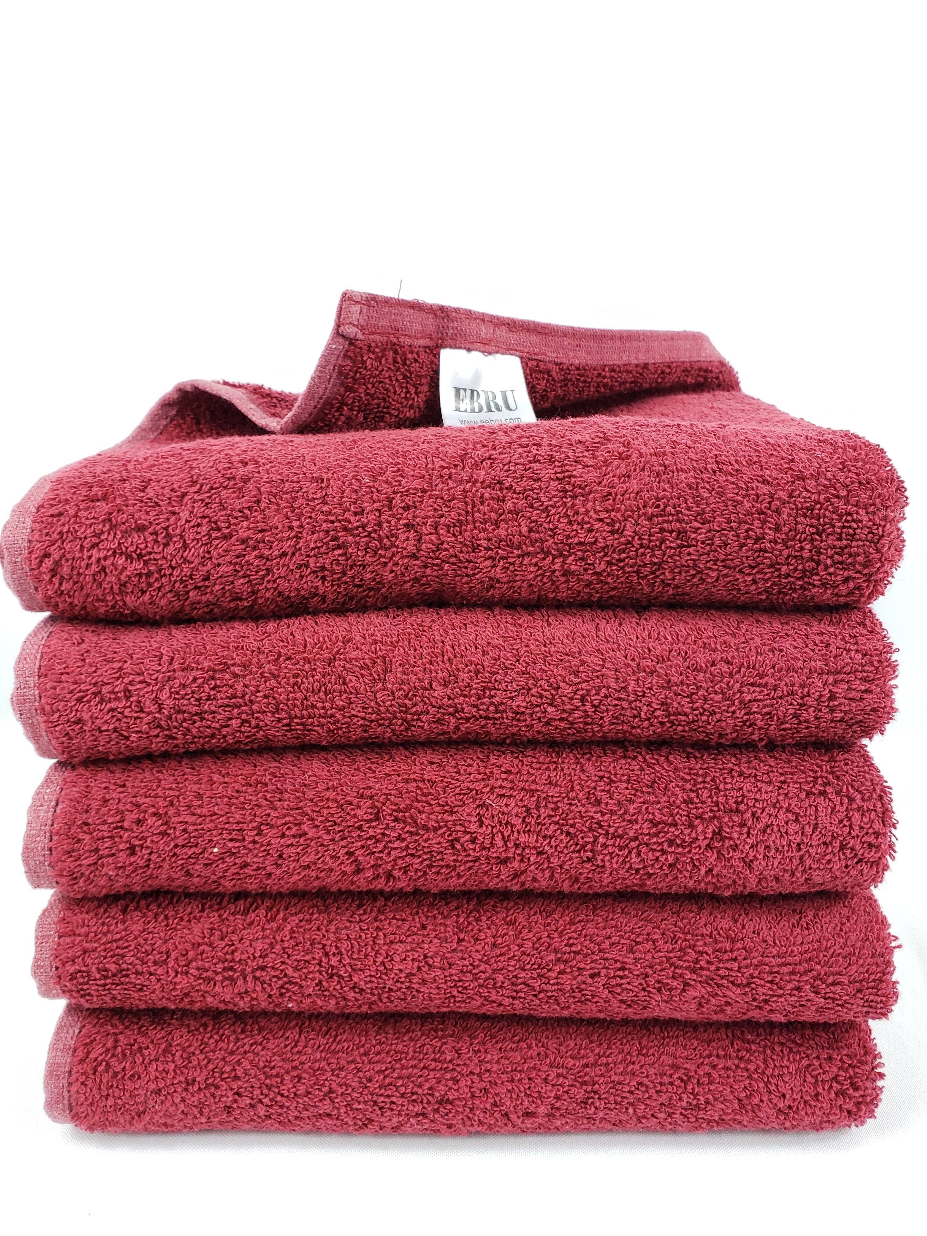 EBRU Home – wholesale Handduk – Bordeauxfärgad salongshandduk 50x90 cm6