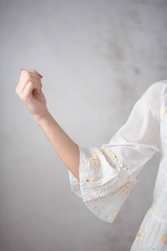 Lula Natura - Vente Robe – femme - ROBE LÍA BLANCHE2