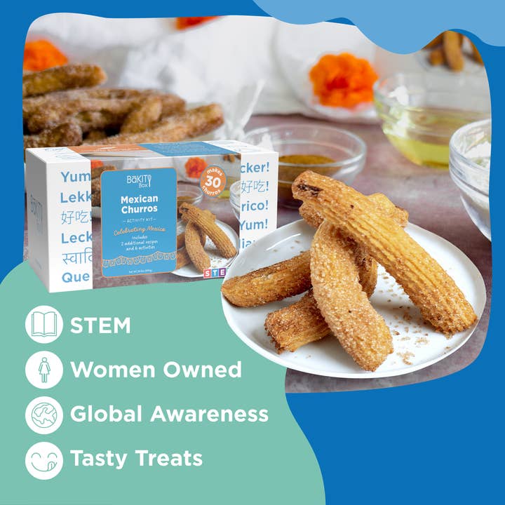 BaKIT Box - Wholesale DIY Craft Kit - Kids - Churros - Celebrating Mexico Baking Activity Kit5