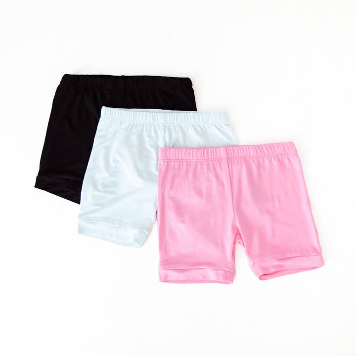 Pack de 3 pantalones cortos de giro para niña - Trío Blossom para venta al por mayor de Dreamiere