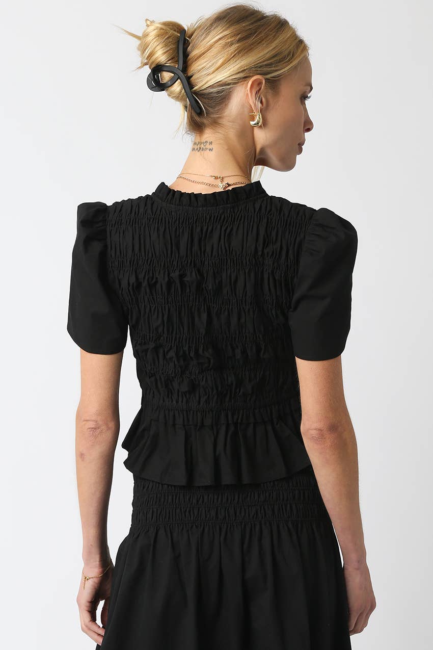 Olivaceous - Wholesale Blouse - Women's - Pamela Ruffled Top2