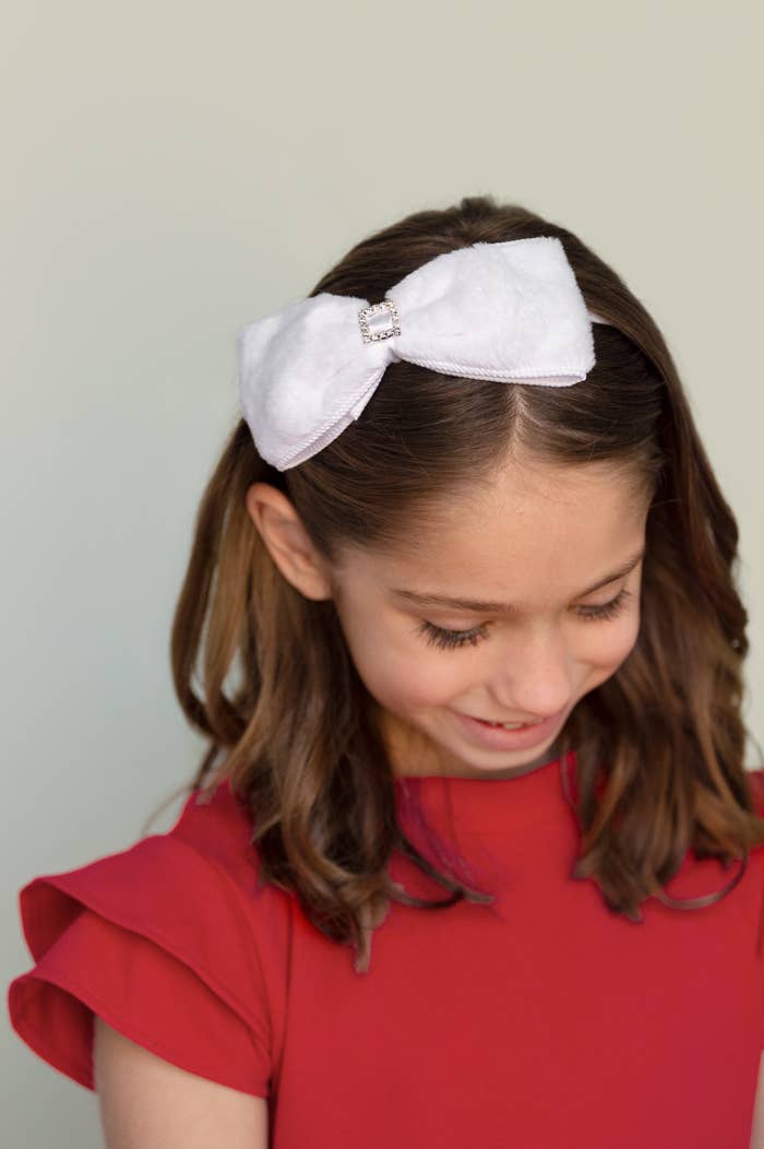 Bows Arts - Venta al por mayor Cinta para el pelo - Niños - Diadema con lazo fuzzy Holiday2