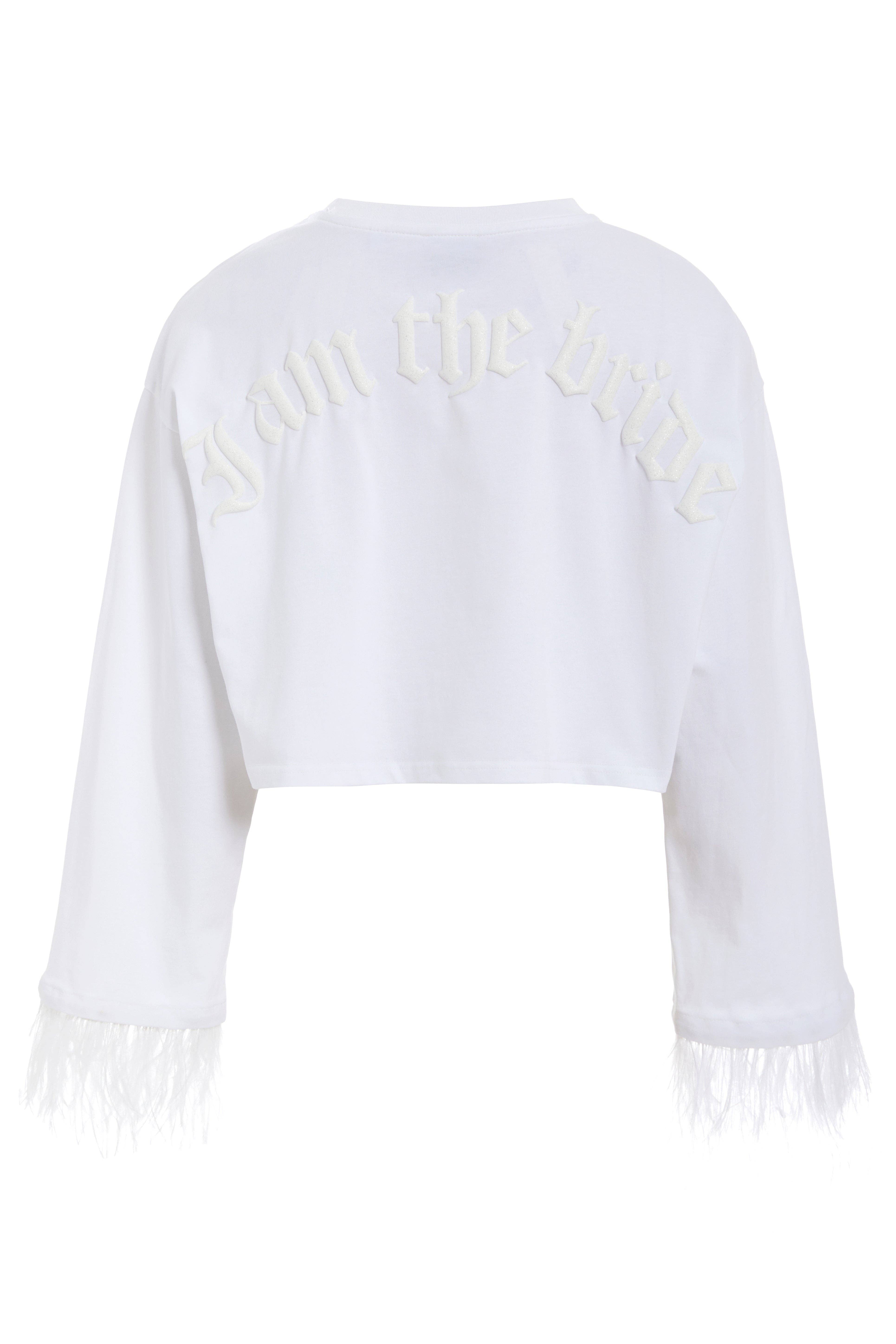 BRIDEMERCH - Wholesale T-Shirt (Graphic) - Women's - I AM THE BRIDE FEATHERS1