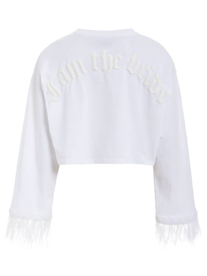 BRIDEMERCH - Wholesale T-Shirt (Graphic) - Women's - I AM THE BRIDE FEATHERS1