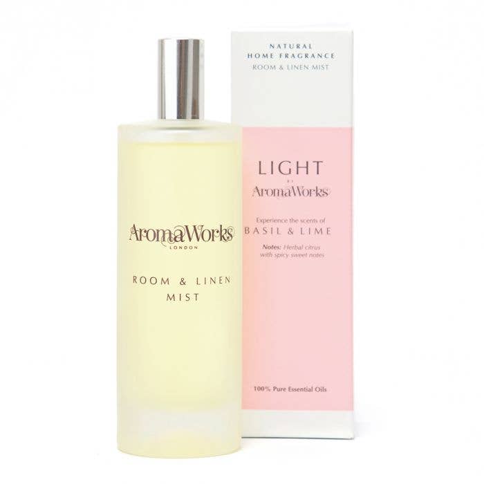 Light Range Basil & Lime Raumnebel, 100 ml für den Großhandel von AromaWorks London