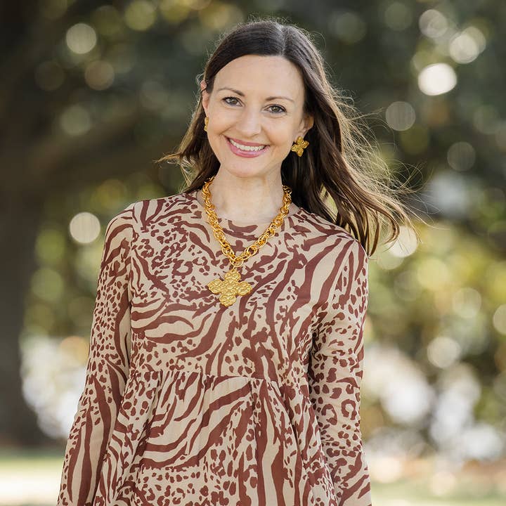 Hidden Truth Jewelry - Wholesale Pendant/Charm Necklace - 18" Double Gold Chain with Andrea Cross5