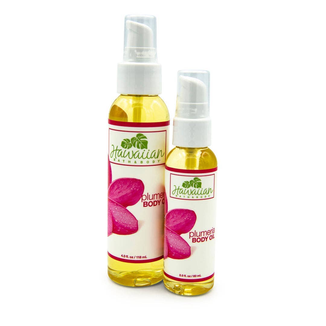 North Shore Soap Factory - Hawaiian Bath & Body - Wholesale Bath/Body Oil - Hawaiian Plumeria Body Oil0