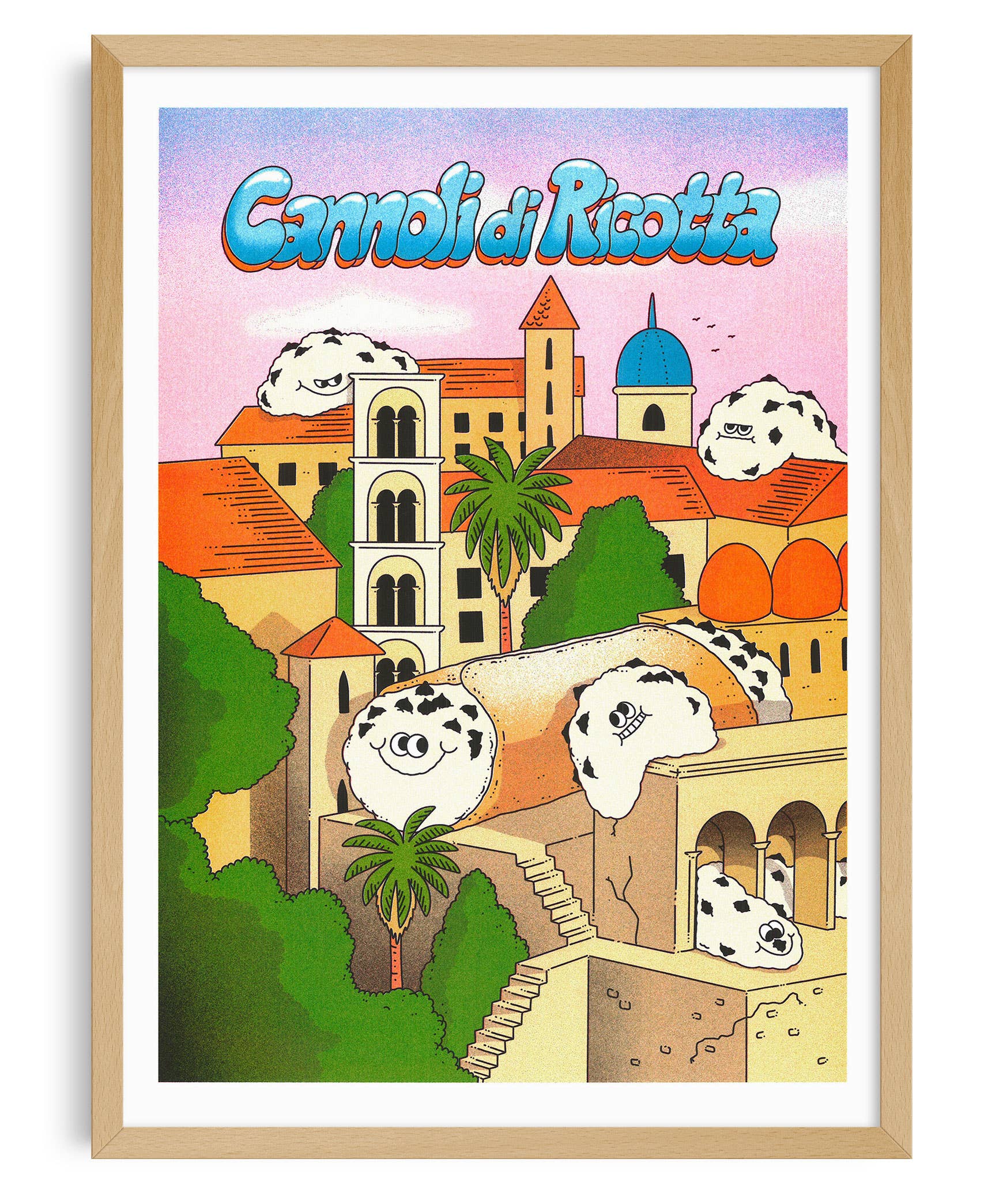 KIBLIND Atelier - Wholesale Poster - A3 Print - Ricotta Cannoli in Palermo - Lauren Martin0
