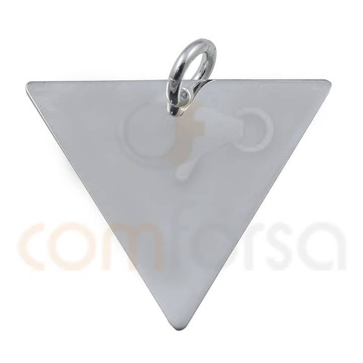 Triangular Pendant 20X 17Mm Sterling Silver Gold Rose Plated for wholesale by COM FORSA SL