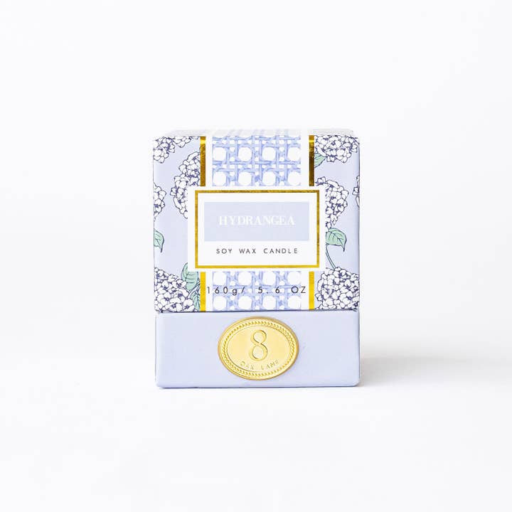 8 Oak Lane - Wholesale Votive Candle - Hydrangea 5.6oz Soy Wax Candle2