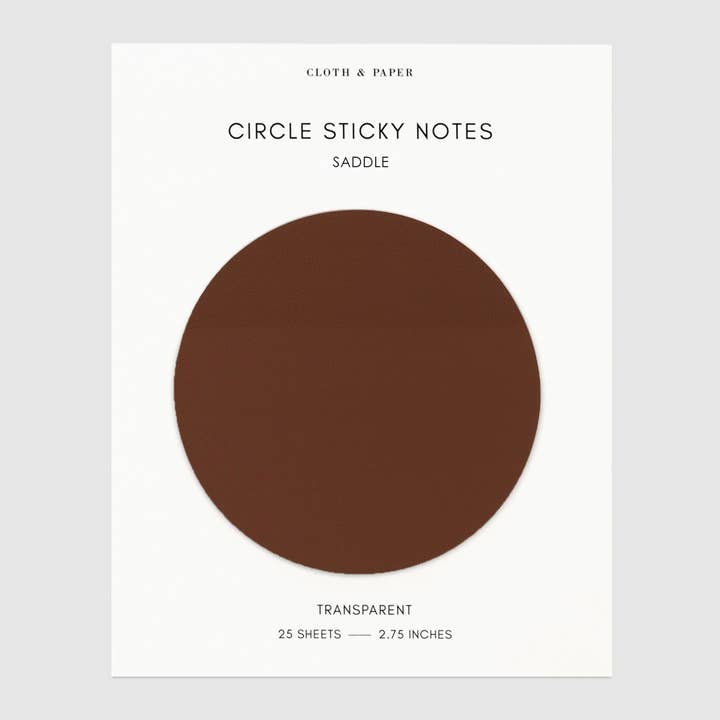 Cloth & Paper - Wholesale Sticky Notes - Transparent Circle Sticky Notes26