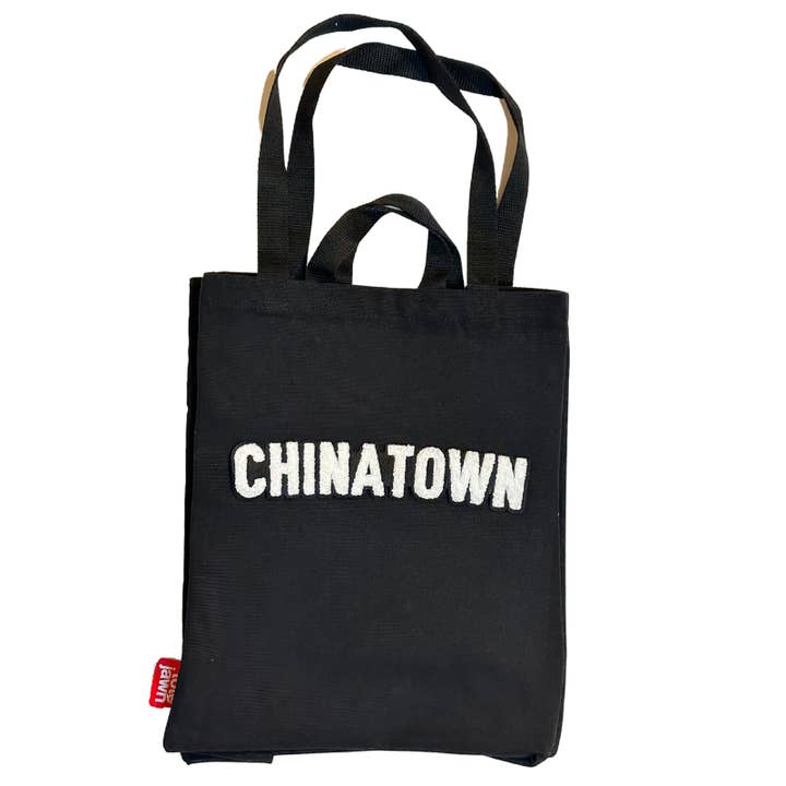 Bolso de mano con bordado de chenilla suave de Chinatown Philadelphia para venta al por mayor de Tote Jawn