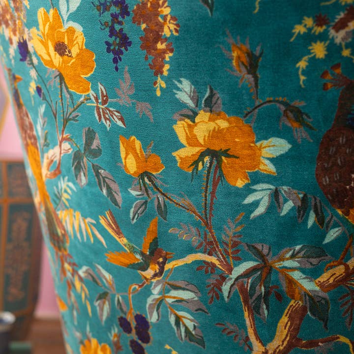 Ian Snow Ltd - Wholesale Chair - Blue Bird of Paradise Velvet Chair7