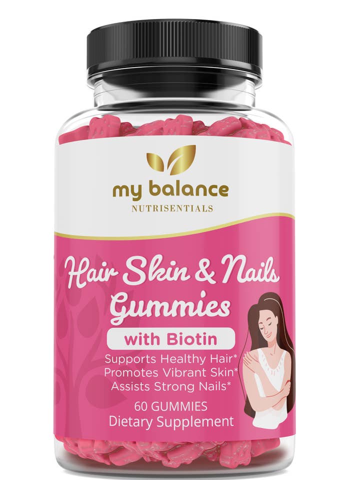 Hair Skin and Nails Gummies with Biotin for wholesale by My Balance