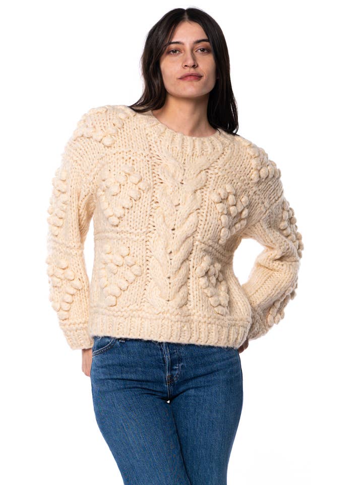 Tolani - Wholesale Knit Sweater - Women's - Pearl Elilah Chunky Sweater 2
