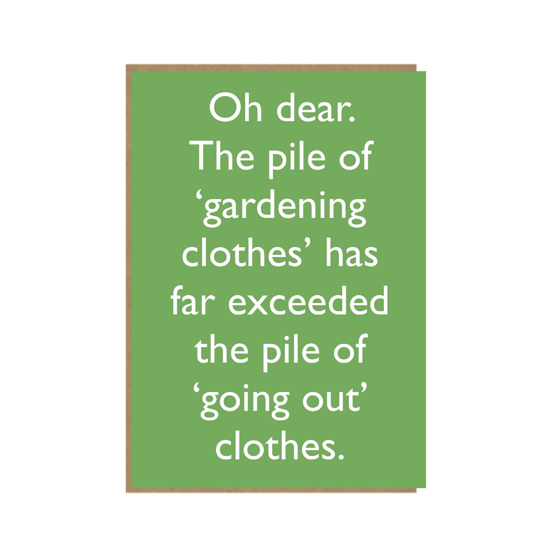 Pickled Prints - Wholesale Everyday Greeting Card - Gardening Clothes - Funny Gardening Card - Blank Card - 4x6