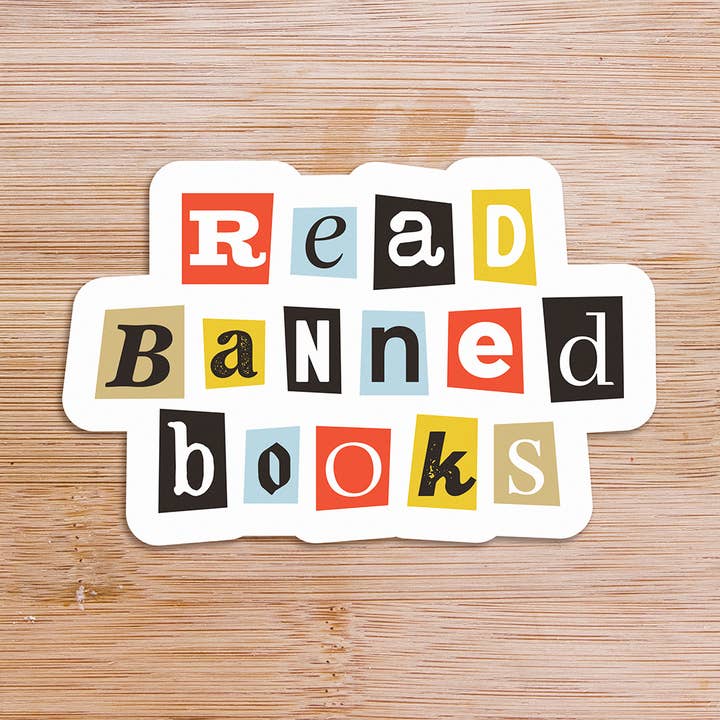 The Fiction Phantom - Wholesale Phone & Laptop Stickers - Read Banned Books 3" Vinyl Sticker1