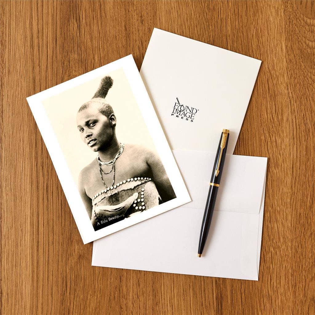 Found Image Press - Vente Assortiments de papeterie/cartes - Carte de vœux MF-691 Beauté Zulu1