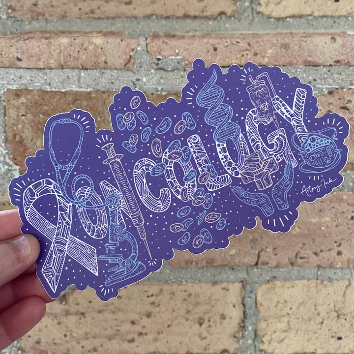 "ONCOLOGY" Vinyl Sticker for wholesale by Artery Ink
