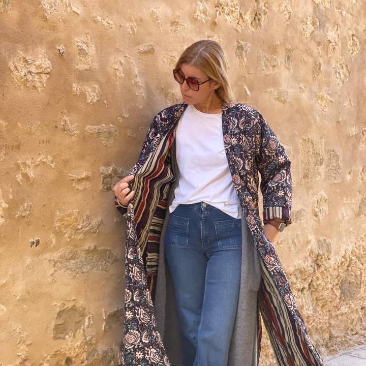 Anokhi Quilted Coat and other Purchase Wholesale agua engarrafada. Free Returns & Net 60 Terms on Faire trending on Faire.