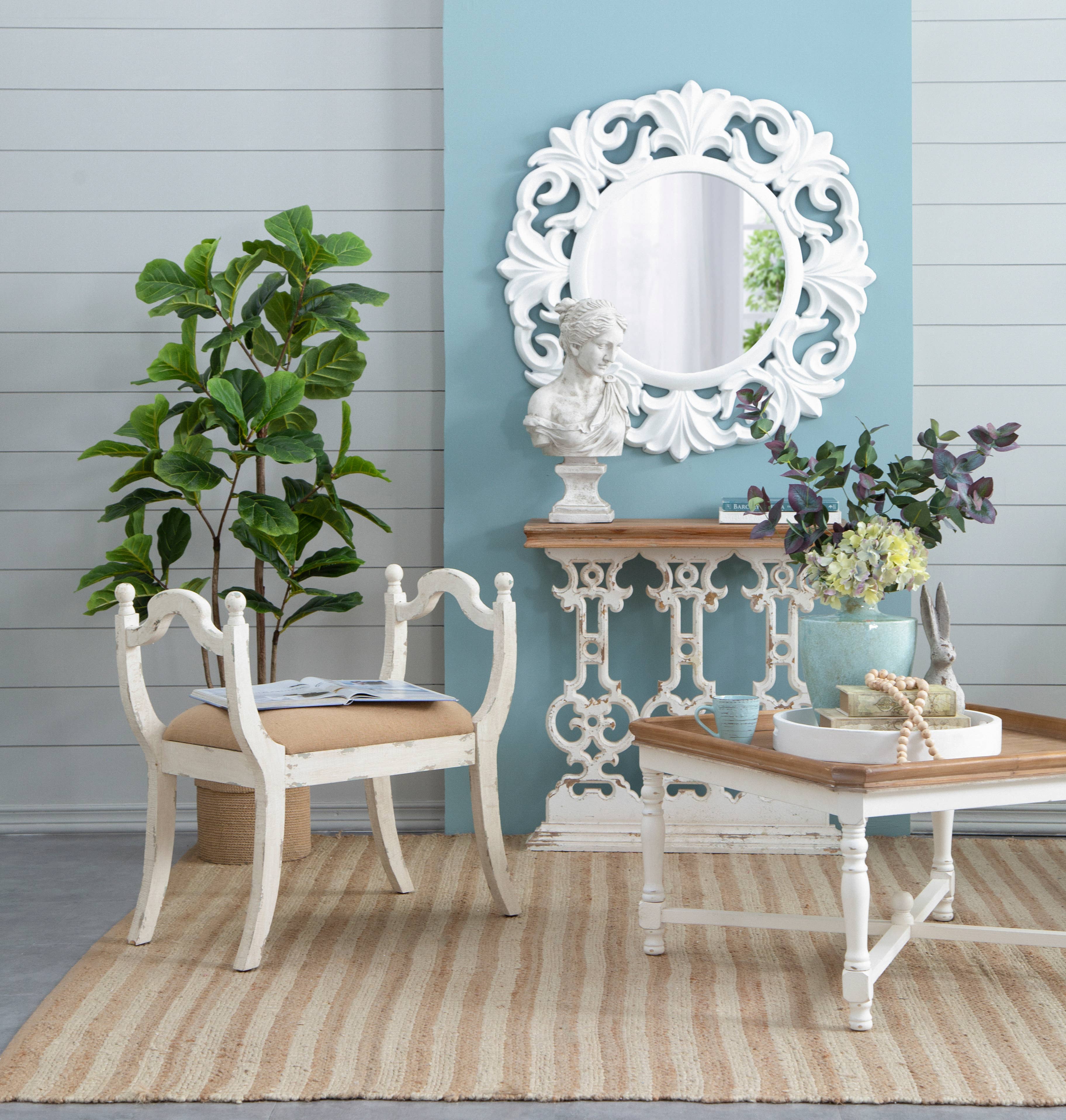 A&B Home Group Inc. – wholesale Artificial plant – 24x24x59"H Faux Fiddle Leaf Fig in Black Pot8