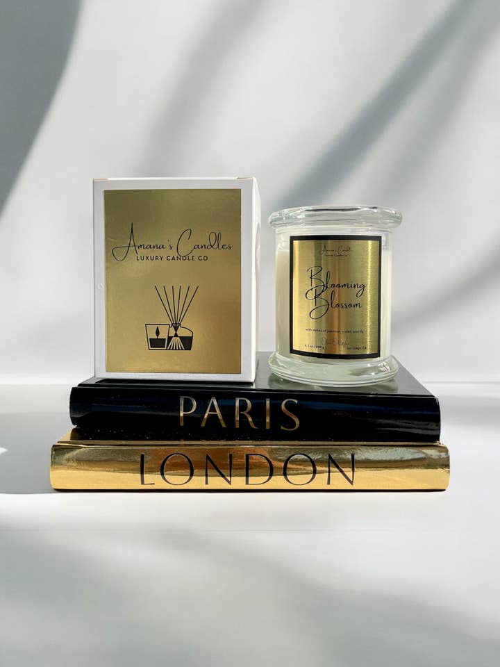 Blooming Blossom luxury Candle for wholesale by Amana’s Candles