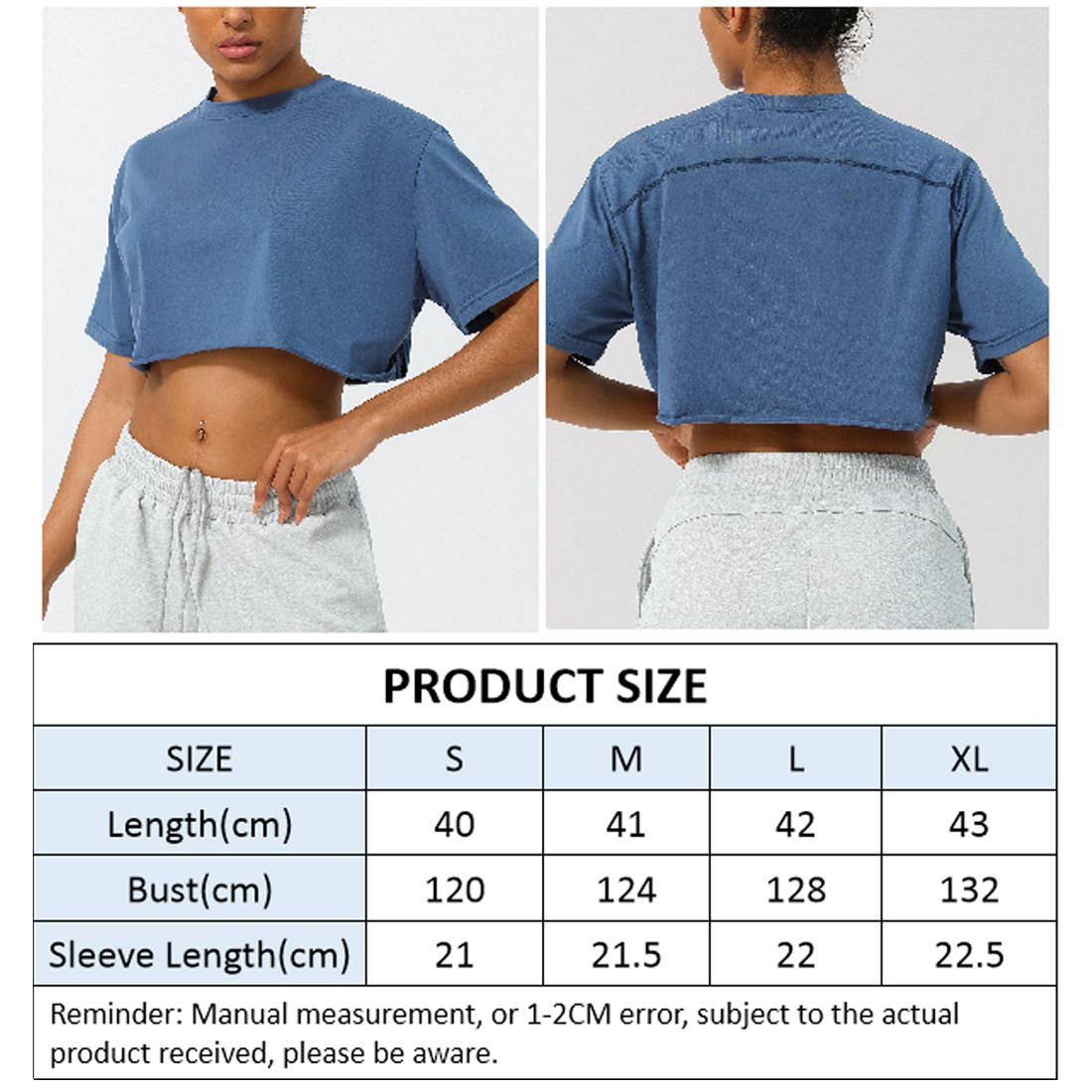 Sodalemon - Wholesale Athletic Top - Women's - Women Loose Sport Crop Top T-Shirt3