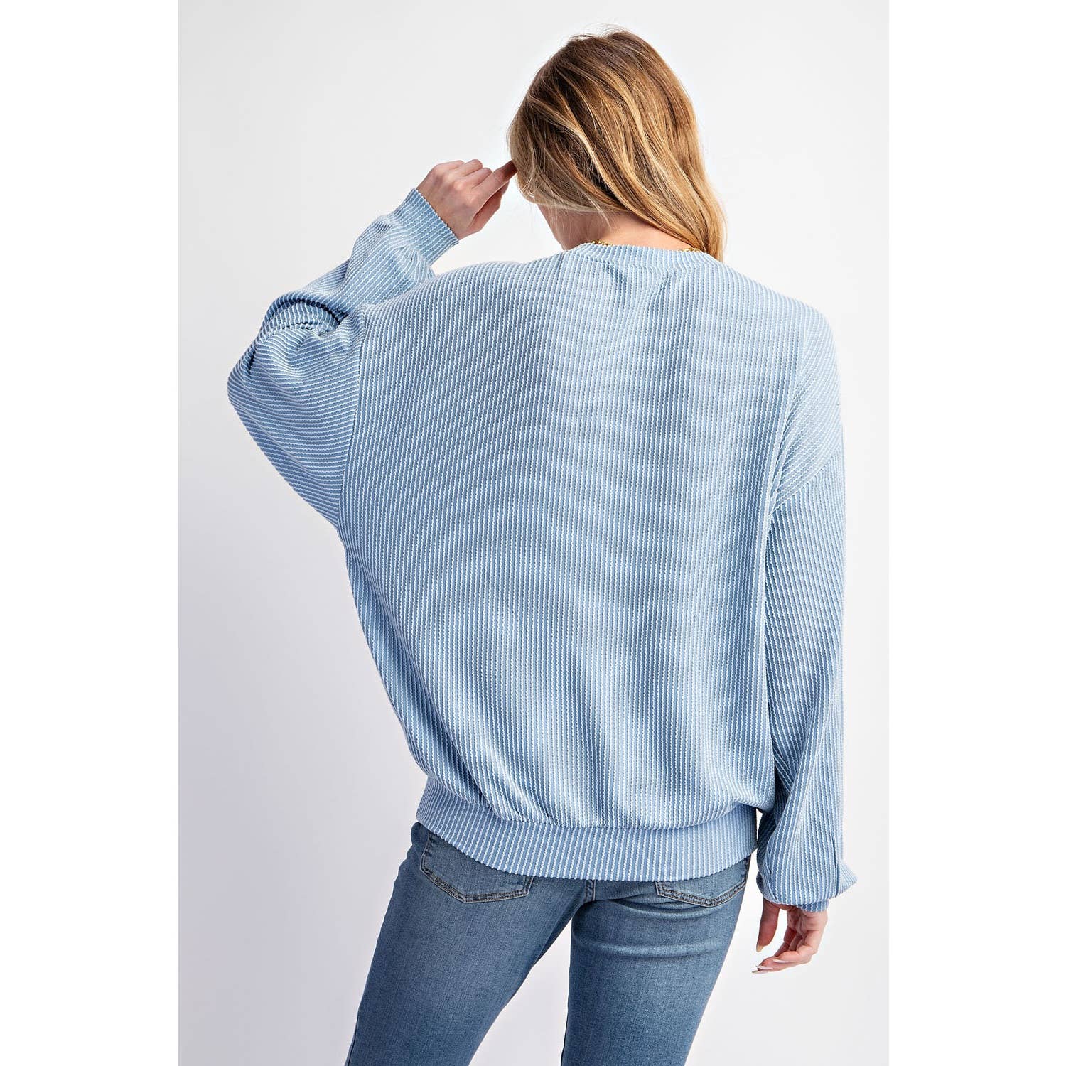 Sweet Generis - Wholesale Grafisch sweatshirt - Dames - SWEATSHIRT MET RIBKOORDPRINT UIT TEXAS18