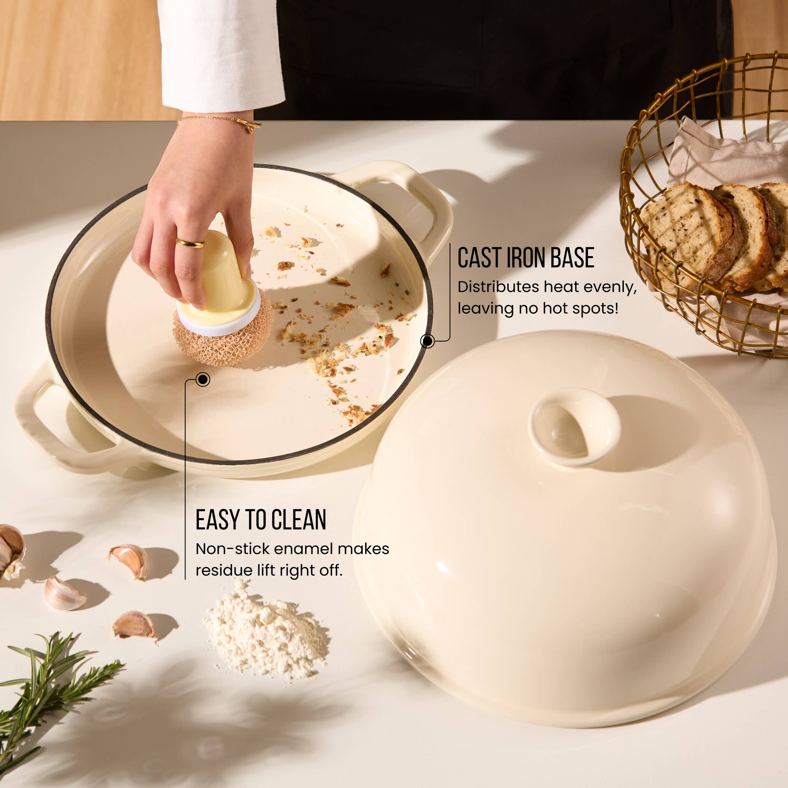 Kook - Wholesale Bread Pan - Kook Enameled Cast Iron Bread Oven8