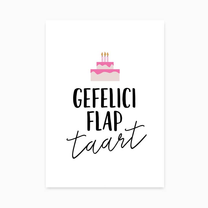 Fødselsdag Postkort, Tillykke Kage for engroshandel hos Studio Hoeked
