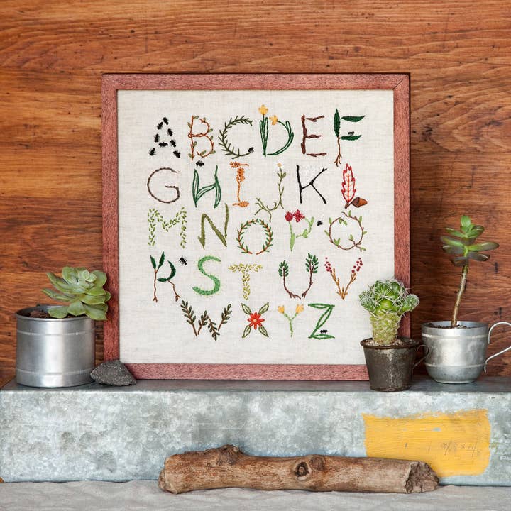 Nature Inspired Alphabet Sampler for wholesale by Miniature Rhino