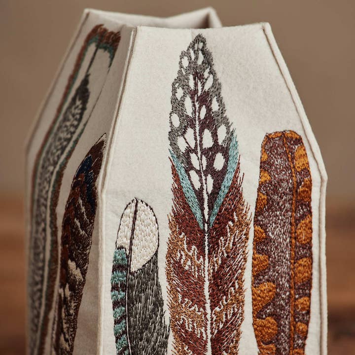 Coral & Tusk - Wholesale Tissue Box - Feathers Tissue Box Cover2