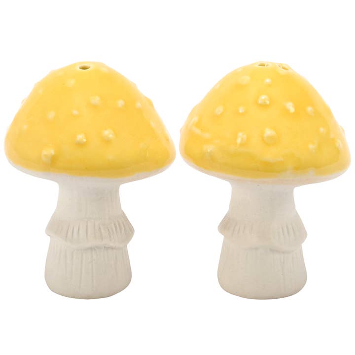 Shroom Salt And Pepper Shakers for wholesale by Primitives by Kathy