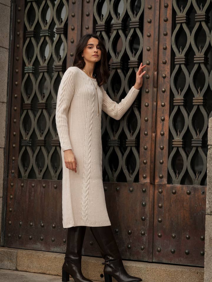 GUIMANOS - Wholesale Dress - Women's - Ribbed Knit Dress3