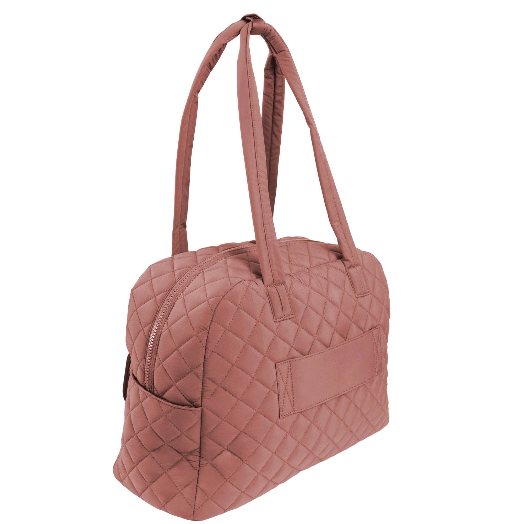 Magid - Wholesale Weekender Bag - Women's - Ellen Tracy 20 Inch Diamond Nylon Quilted Travel Duffel22