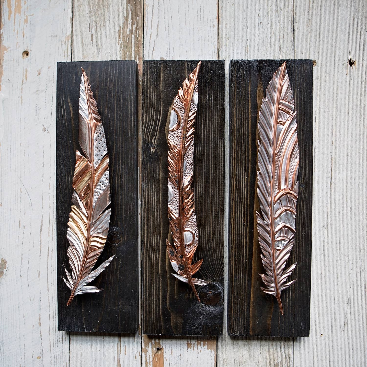 Timber Lane Studio - Wholesale Wall Accent - Luxe Metallic Copper Feather1