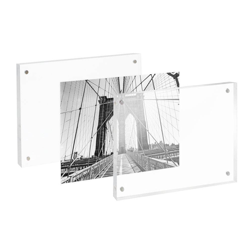 Isaac Jacobs International - Wholesale Picture Frame - Isaac Jacobs Super Thick Clear Acrylic Magnetic Photo Frame22