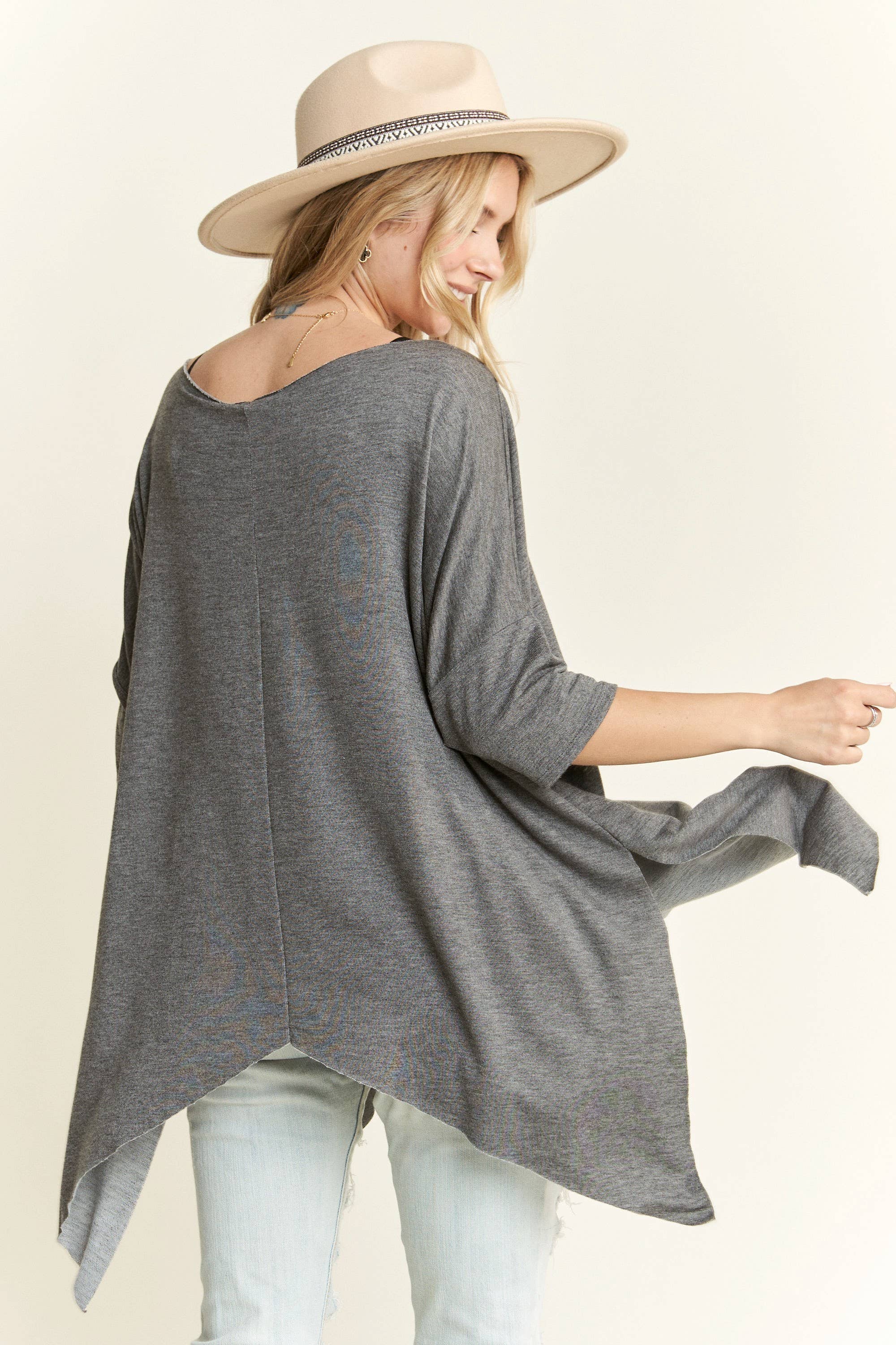 Madelyn – Großhandel Tunika – Damen – LYT9173-ÜBERGROßES AUSGESTELLTES TUNIKA-OBERTEIL15