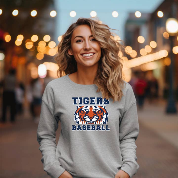 "Play Ball" Relaxed Fit Classic Crew Unisex Sweatshirt for wholesale by LIVNFRESH