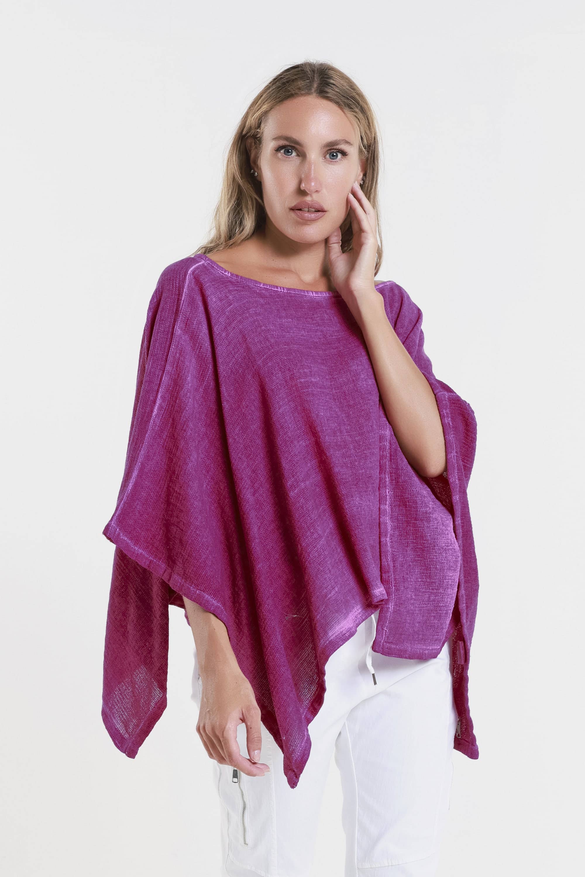 TINA Stephens Italy/Tees By Tina – Großhandel Poncho – Damen – Gewebter Poncho aus Leah (BQ168)13