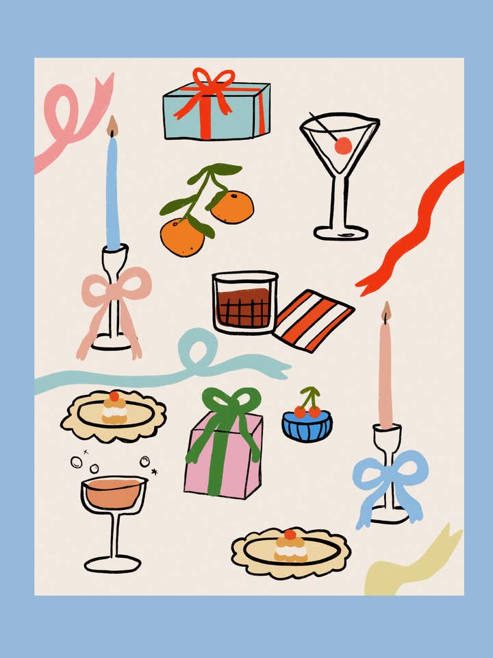 Holiday Magic konsttryck för wholesale av Jenna O. Studio