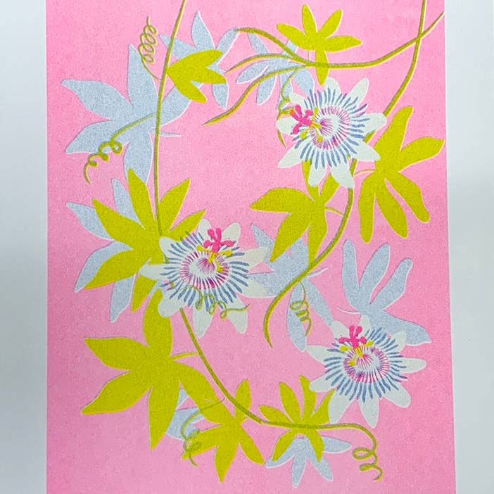 Risoprint - Passiebloem 21,6x27,9 cm voor wholesale door StitchPrism