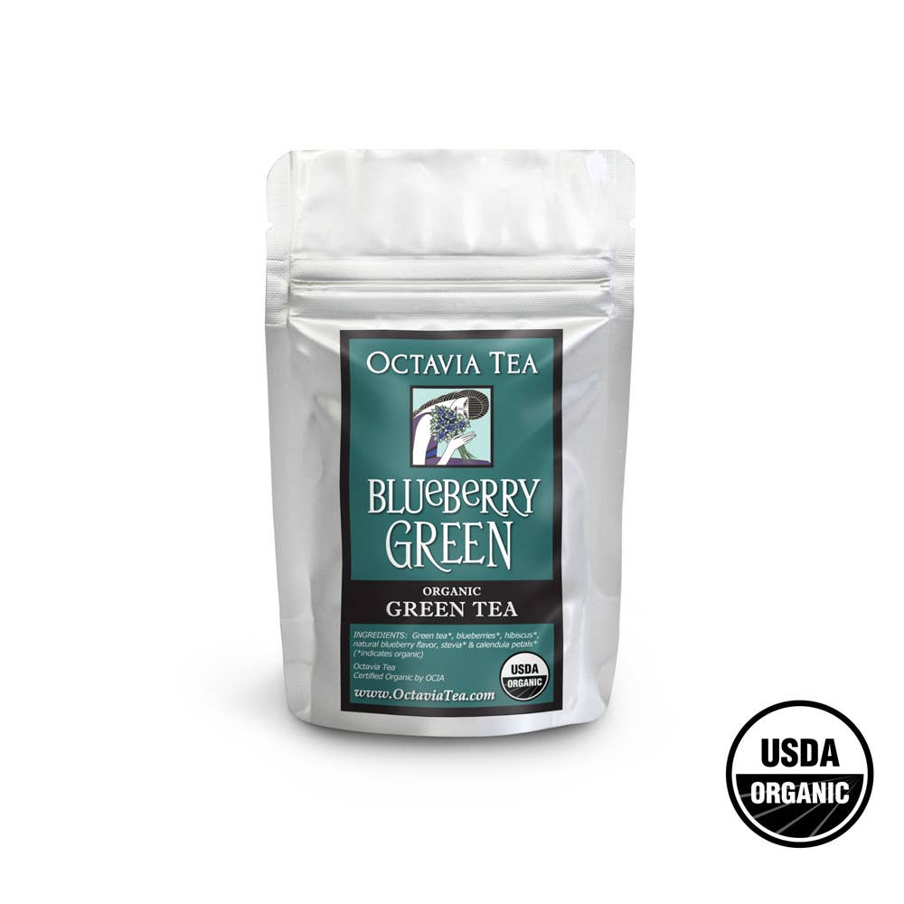 Octavia Tea - Wholesale Losse thee - Blueberry Green - Bio0
