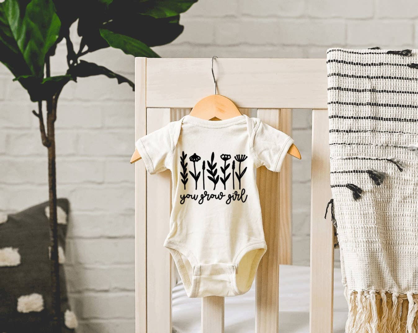Wildflowers + Cotton - Wholesale Bodysuit (Non-Footed) - Baby - You Grow Girl | 100% Cotton Baby Bodysuit or Tee1