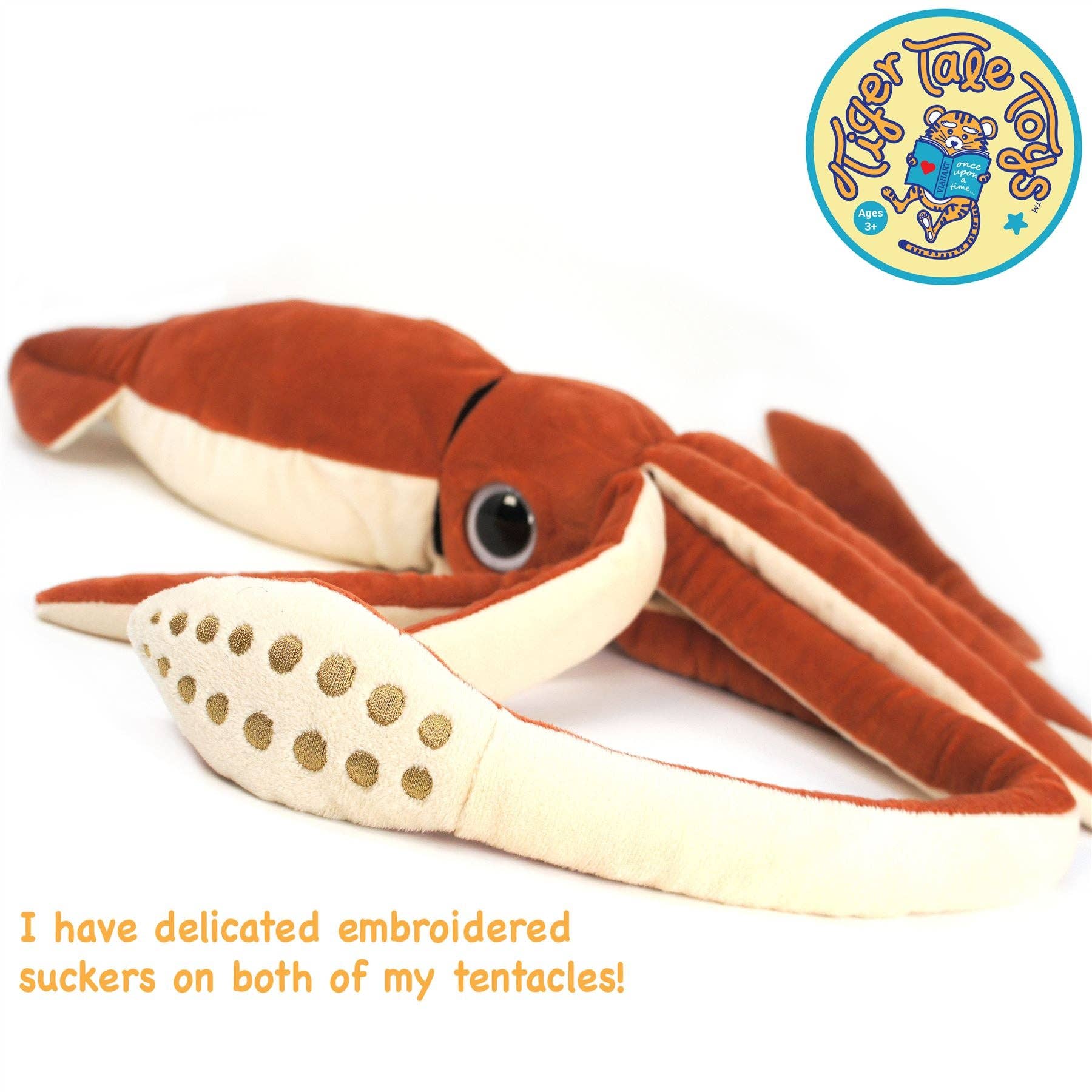 VIAHART Toy Co. - Wholesale Stuffed/Plush Toy - Kids & Baby - Shubert The Squid | 34 Inch Stuffed Animal Plush1