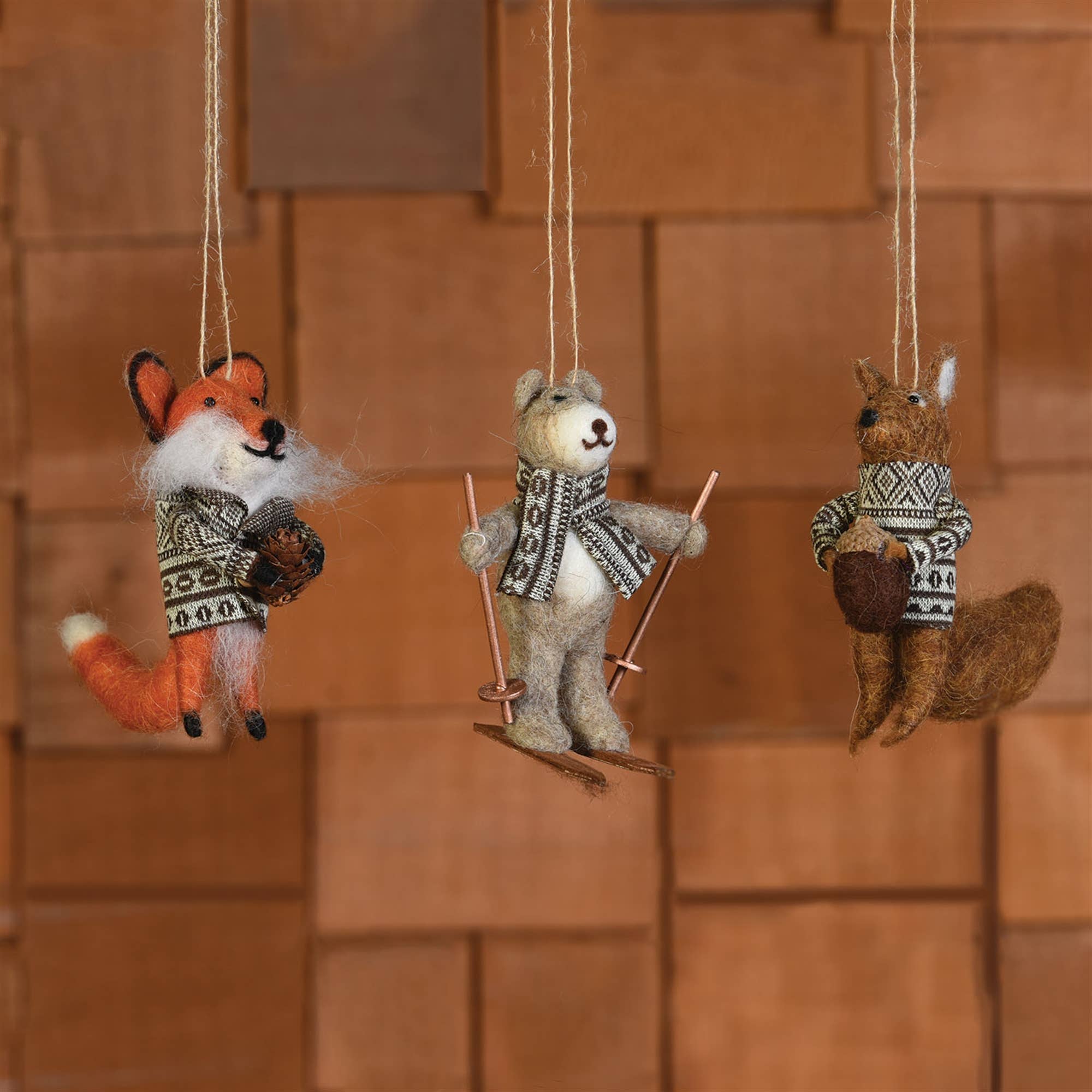 HomArt - Venta al por mayor Adornos - Fox de fieltro con paquete2